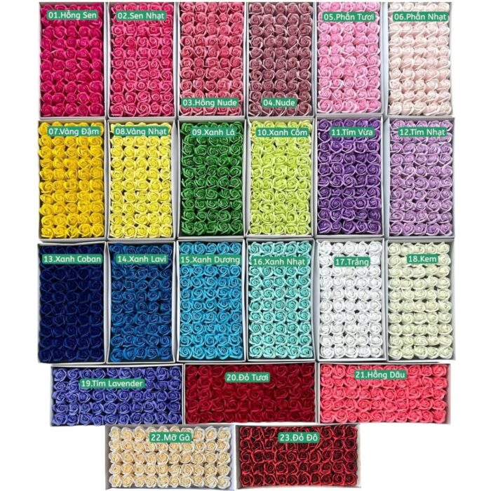 Đầu Bông Hoa Hồng Sáp 3L Cao Cấp - 03.Hồng Nude