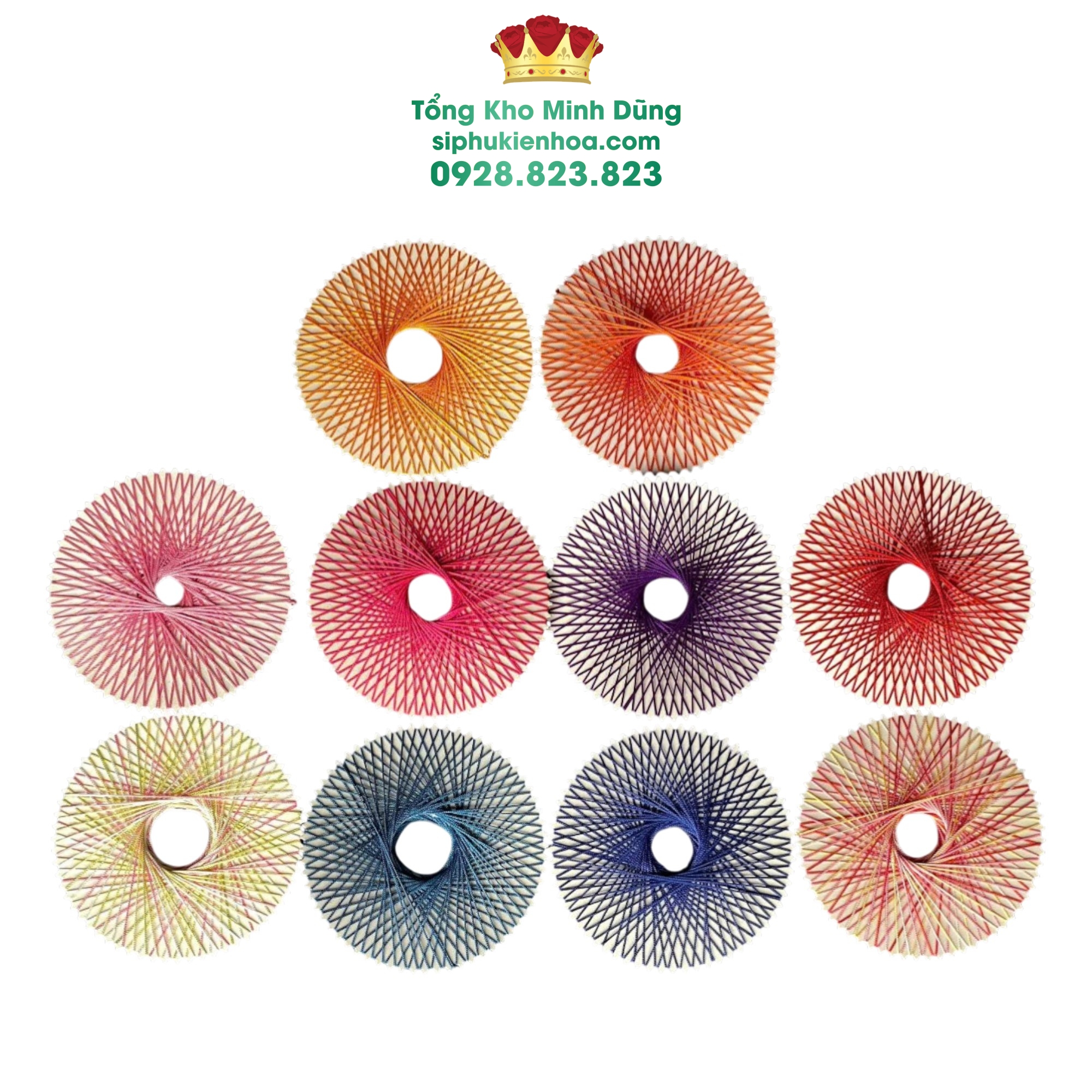 Vòng Tròn Len Trang Trí Cao Cấp (Set 10 Cái) - Sỉ Phụ Kiện Hoa Vòng Tròn Len Trang Trí Cao Cấp (Set 10 Cái)