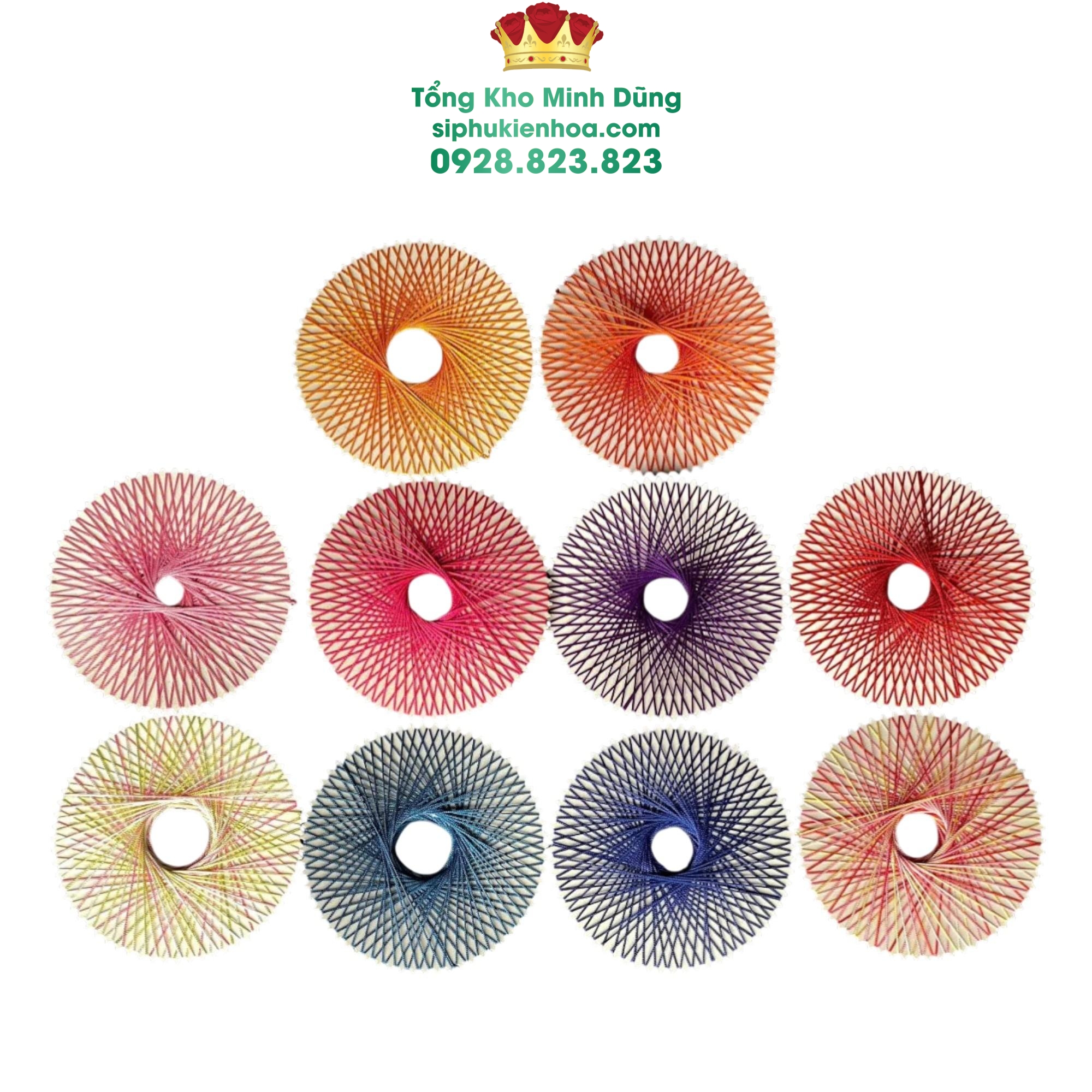 Vòng Tròn Len Trang Trí Cao Cấp (Set 10 Cái) - Sỉ Phụ Kiện Hoa Vòng Tròn Len Trang Trí Cao Cấp (Set 10 Cái)