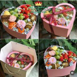 Set 3 Hộp Trái Tim Nắp Kính Cao Cấp