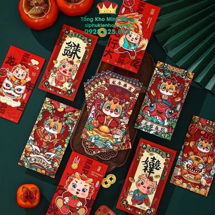 Set 10 bịch bao lì xì ( bịch 10 cái) - Ngẫu nhiên - Sỉ Phụ Kiện Hoa Set 10 bịch bao lì xì ( bịch 10 cái) - Ngẫu nhiên