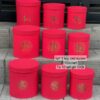 Set 3 Hộp Tròn Cắm Hoa Chữ Tết
