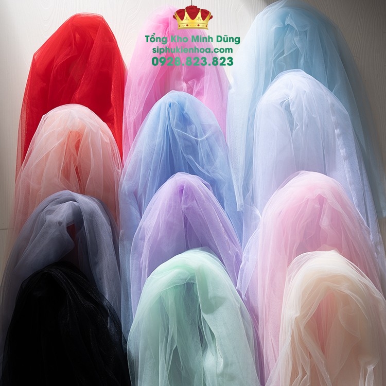 Voan Gói Hoa Cao Cấp (10 Mét X 1M5) - Sỉ Phụ Kiện Hoa Voan Gói Hoa Cao Cấp (10 Mét X 1M5)