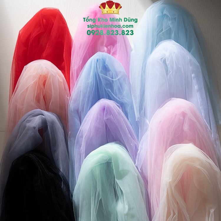 Voan Gói Hoa Cao Cấp (10 Mét X 1M5) - Sỉ Phụ Kiện Hoa Voan Gói Hoa Cao Cấp (10 Mét X 1M5)