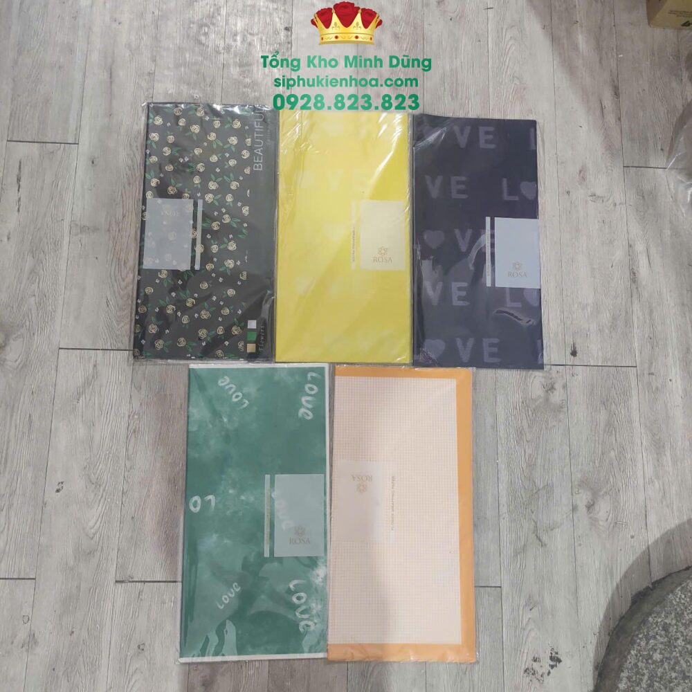 Giấy 1 Mặt Họa Tiết Xả Kho - Sỉ Phụ Kiện Hoa Giấy 1 Mặt Họa Tiết Xả Kho