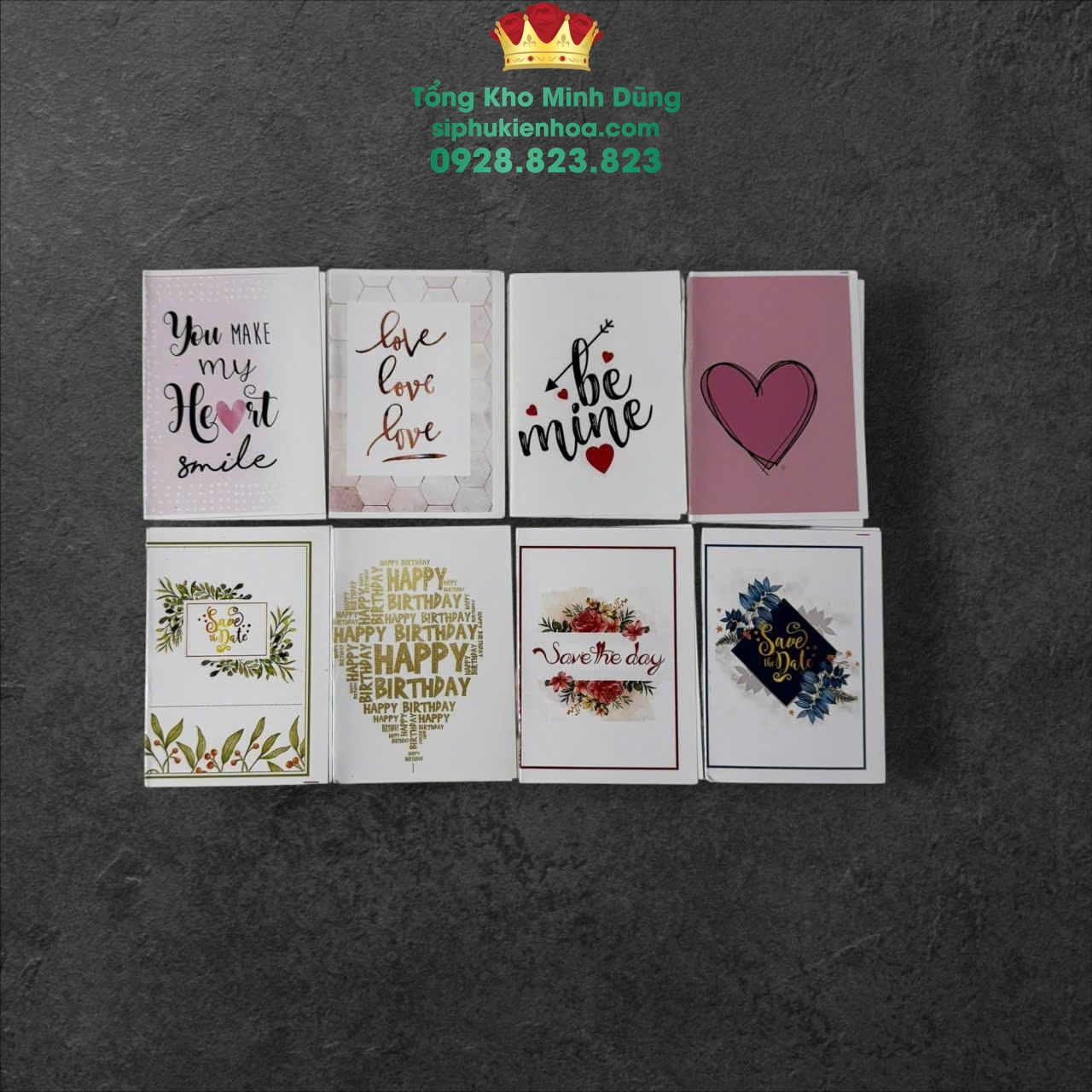 Set Thiệp Ghi Lời Chúc Cao Cấp (Set 40 Cái) - Sỉ Phụ Kiện Hoa Set Thiệp Ghi Lời Chúc Cao Cấp (Set 40 Cái) - Ảnh 3