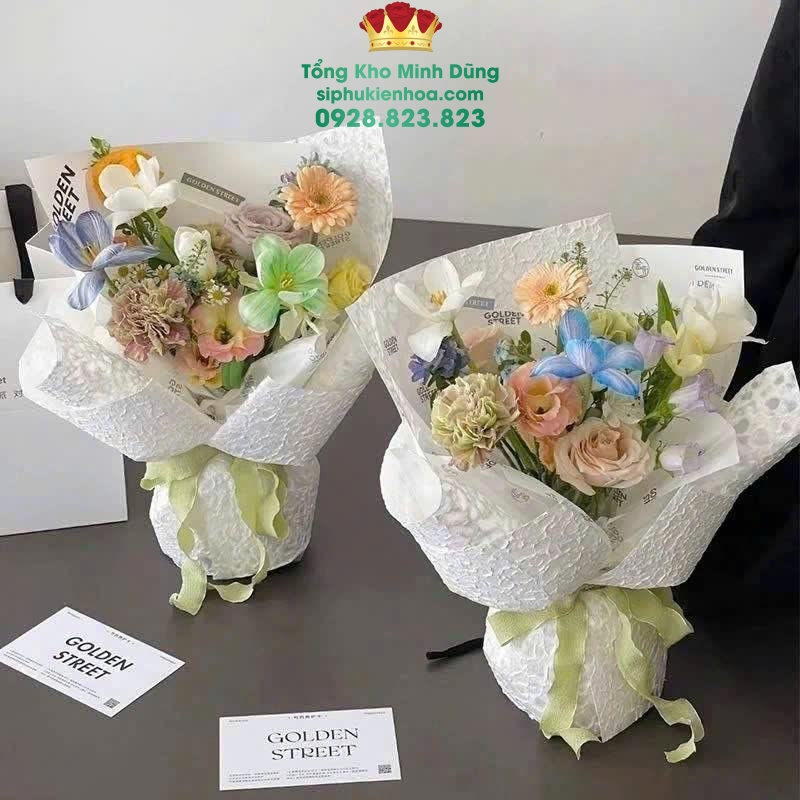 Giấy Kraft Nhăn Cao Cấp - Sỉ Phụ Kiện Hoa Giấy Kraft Nhăn Cao Cấp - Ảnh 2