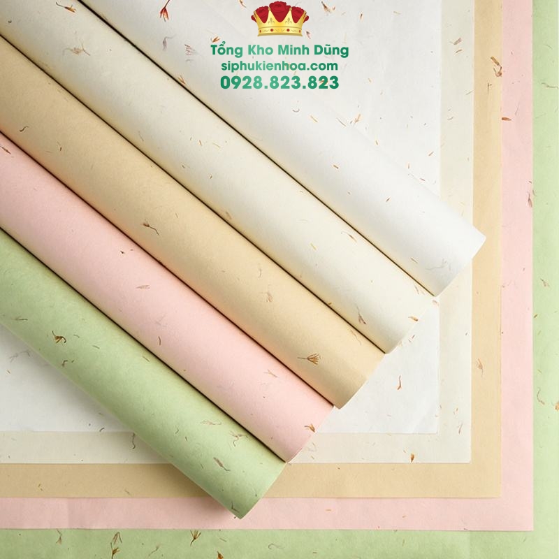 Giấy Xé Vân Sợi Gói Hoa Cao Cấp - Sỉ Phụ Kiện Hoa Giấy Xé Vân Sợi Gói Hoa Cao Cấp - Ảnh 2