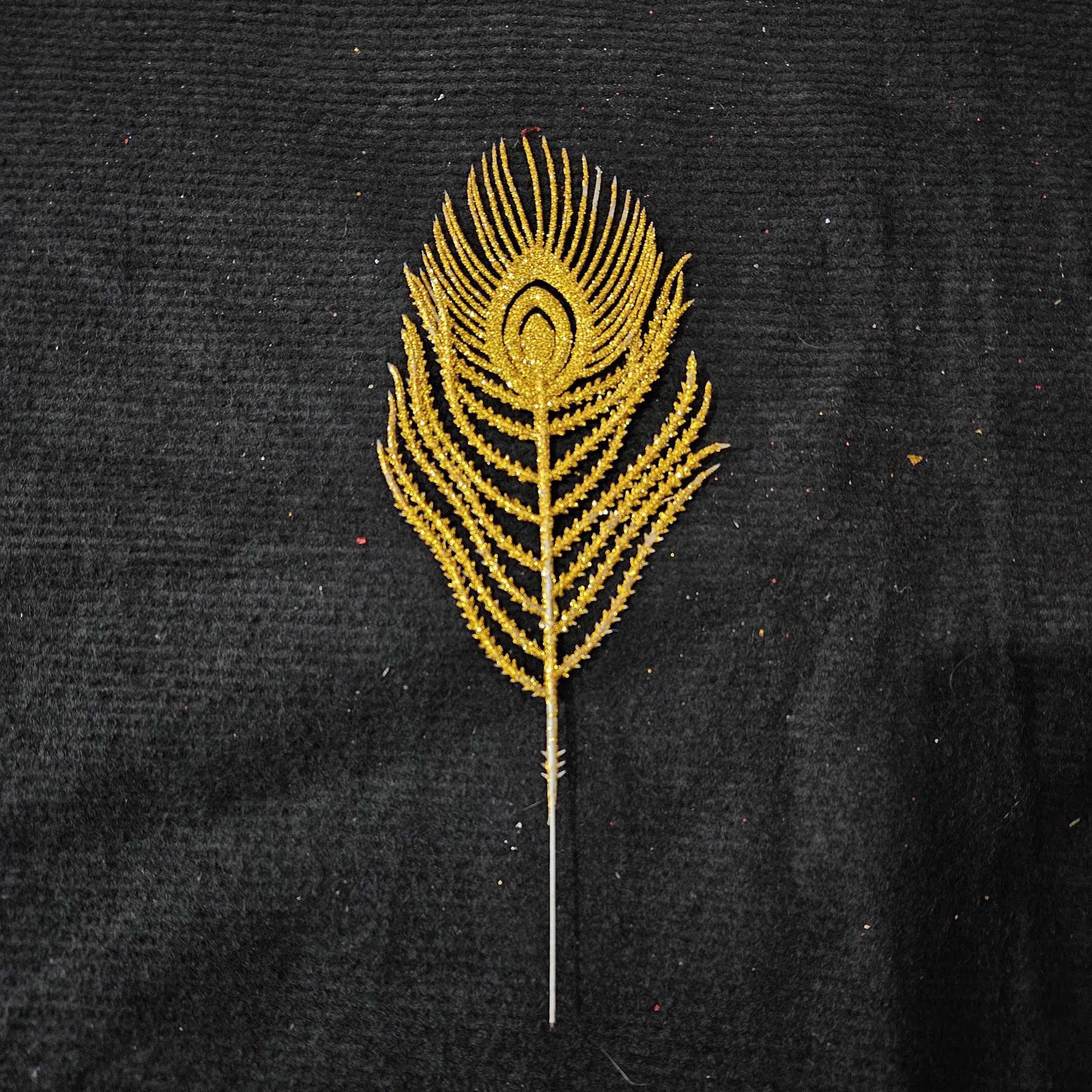 Cành Công Nhũ Kim Tuyến - Sỉ Phụ Kiện Hoa Cành Công Nhũ Kim Tuyến