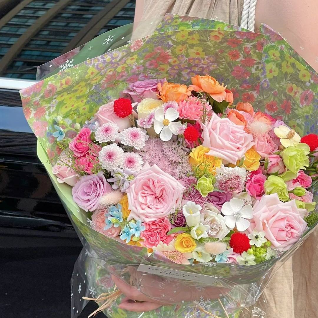 Giấy nhăn hoa sơn dầu - Sỉ Phụ Kiện Hoa Giấy nhăn hoa sơn dầu - Ảnh 4