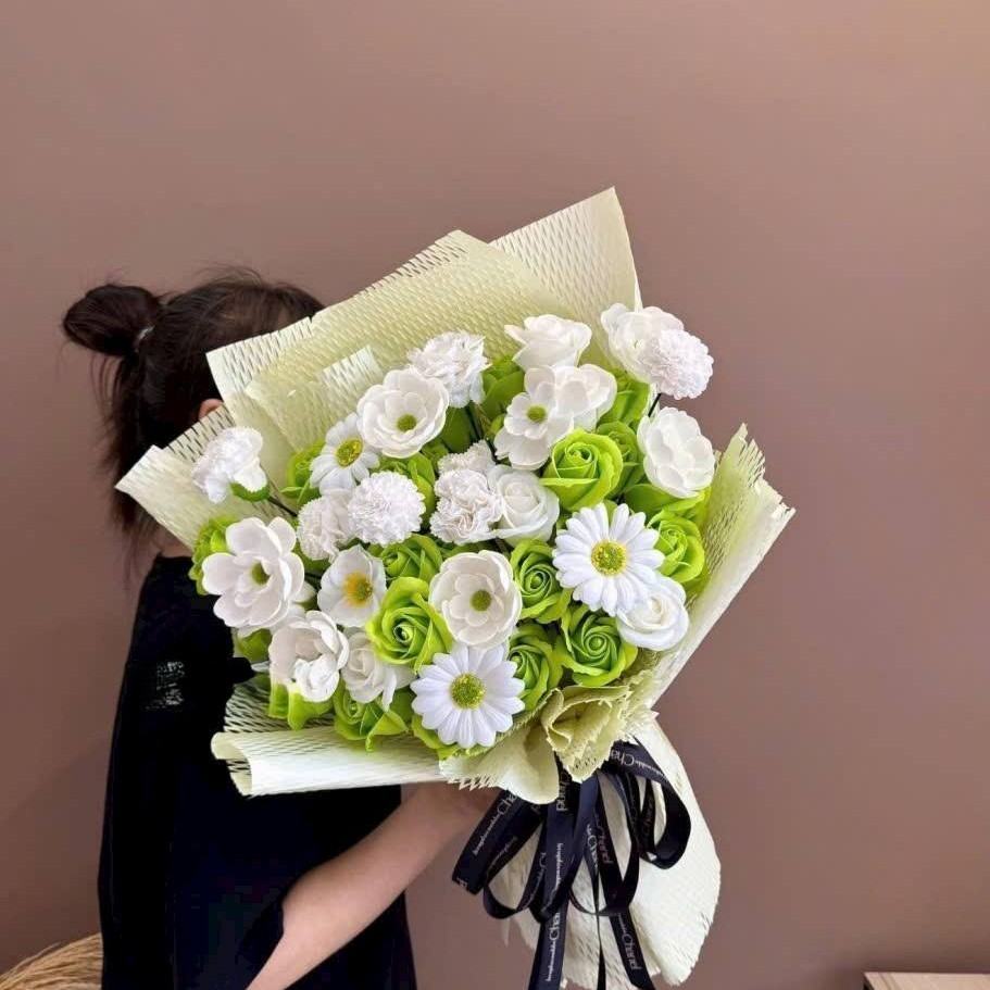 Đầu Bông hoa Cúc Boxi - Sỉ Phụ Kiện Hoa Đầu Bông hoa Cúc Boxi - Ảnh 3