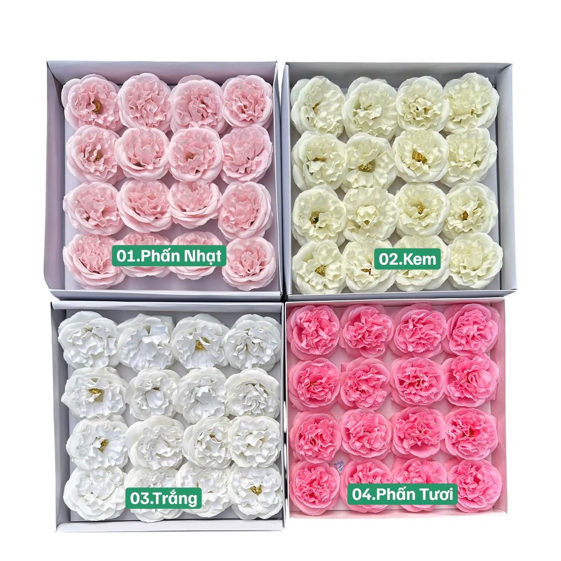 Đầu bông sáp hoa hồng Eden - Sỉ Phụ Kiện Hoa Đầu bông sáp hoa hồng Eden - Ảnh 3