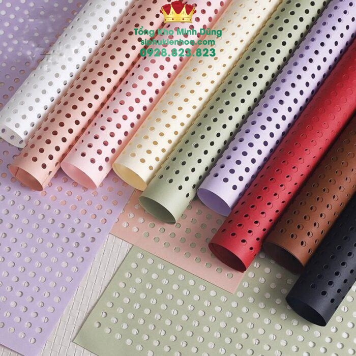 Giấy màu nghệ thuật đục lỗ tròn