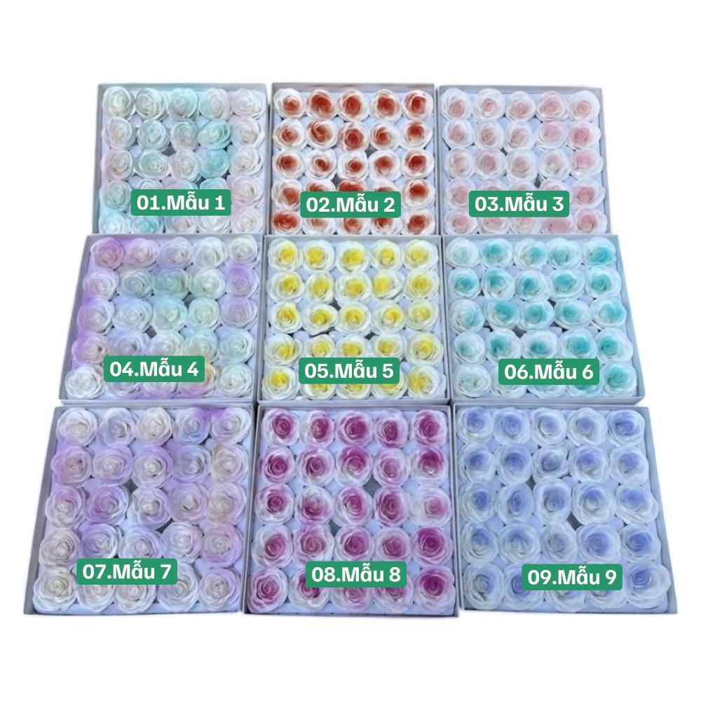 Đầu Bông Hoa Sáp 7 Lớp Nhụy Xoắn Loang Màu Cao Cấp - Sỉ Phụ Kiện Hoa Đầu Bông Hoa Sáp 7 Lớp Nhụy Xoắn Loang Màu Cao Cấp - Ảnh 2