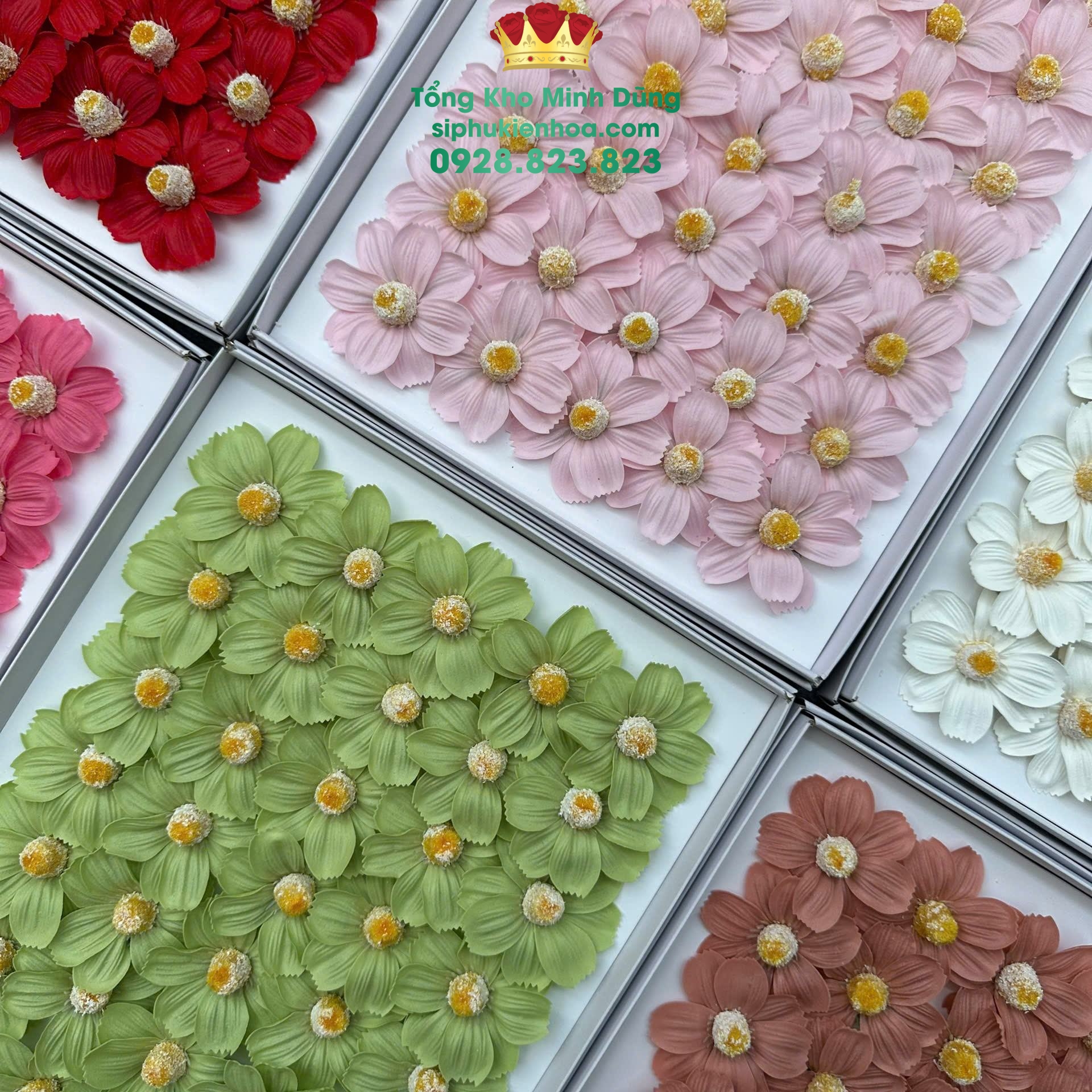 Hoa sáp cúc cánh bướm hàng Trung cao cấp - Sỉ Phụ Kiện Hoa Hoa sáp cúc cánh bướm hàng Trung cao cấp - Ảnh 2