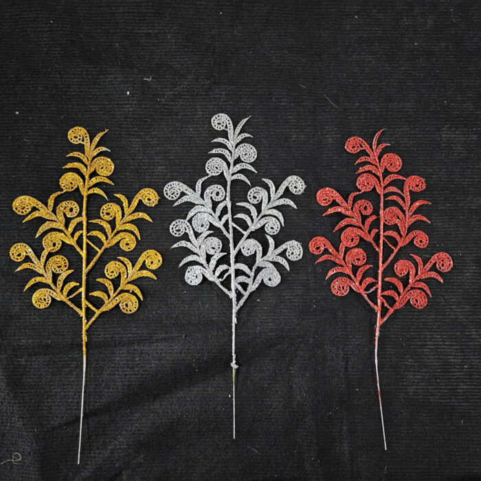 Cành Cong Nhũ Kim Tuyến (Set 10 bông)