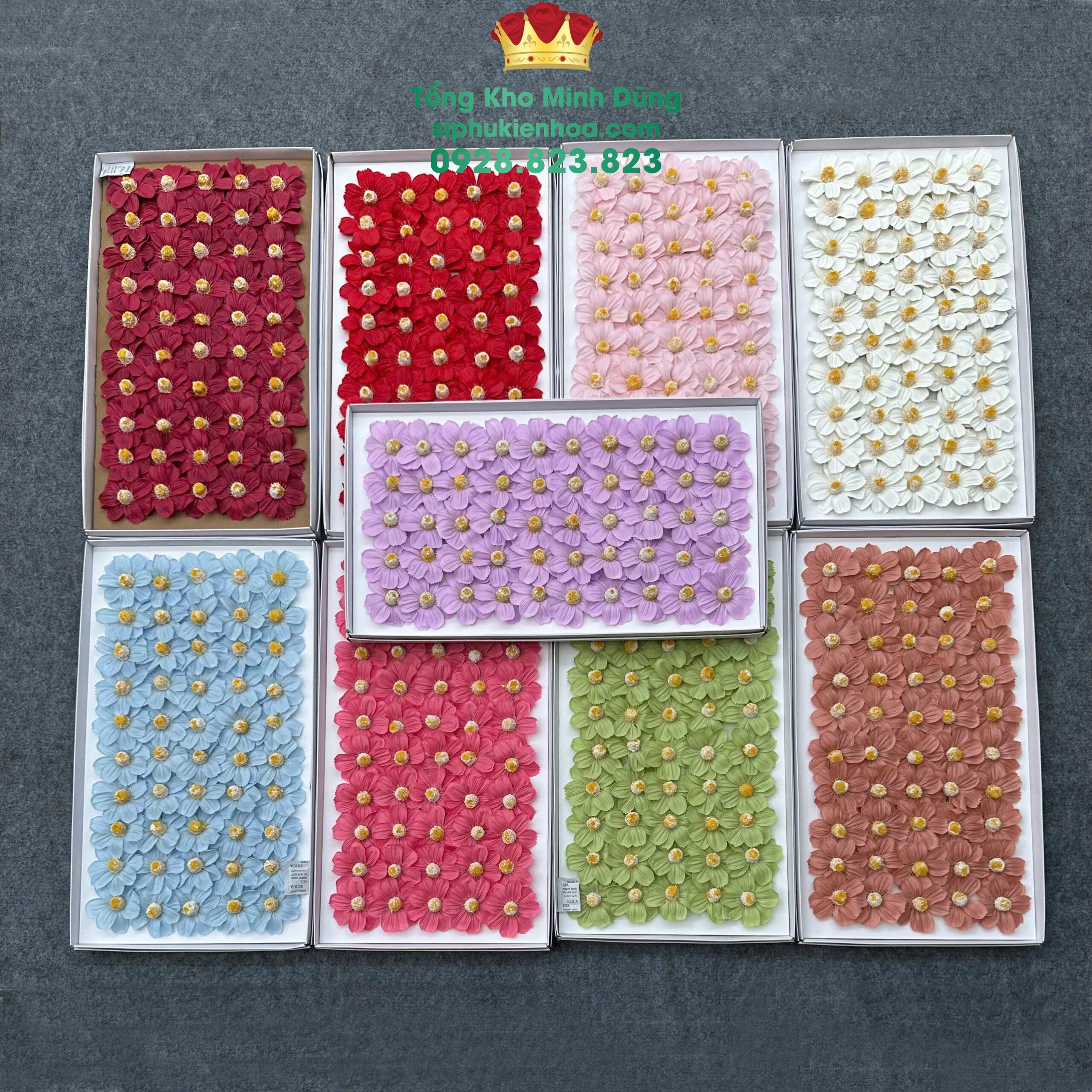 Hoa sáp cúc cánh bướm hàng Trung cao cấp - Sỉ Phụ Kiện Hoa Hoa sáp cúc cánh bướm hàng Trung cao cấp