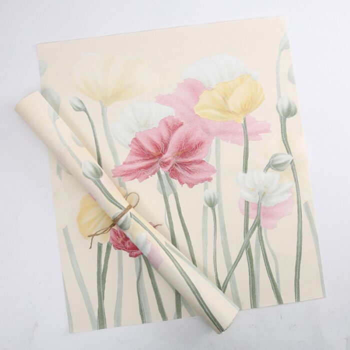 Giấy Gấm Nền Hoa Sen Cao Cấp