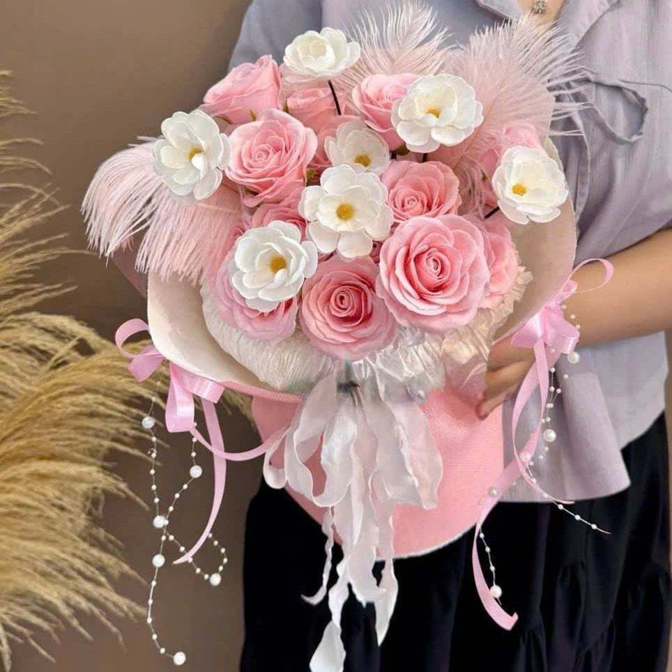 Đầu Bông hoa Cúc Boxi - Sỉ Phụ Kiện Hoa Đầu Bông hoa Cúc Boxi - Ảnh 4