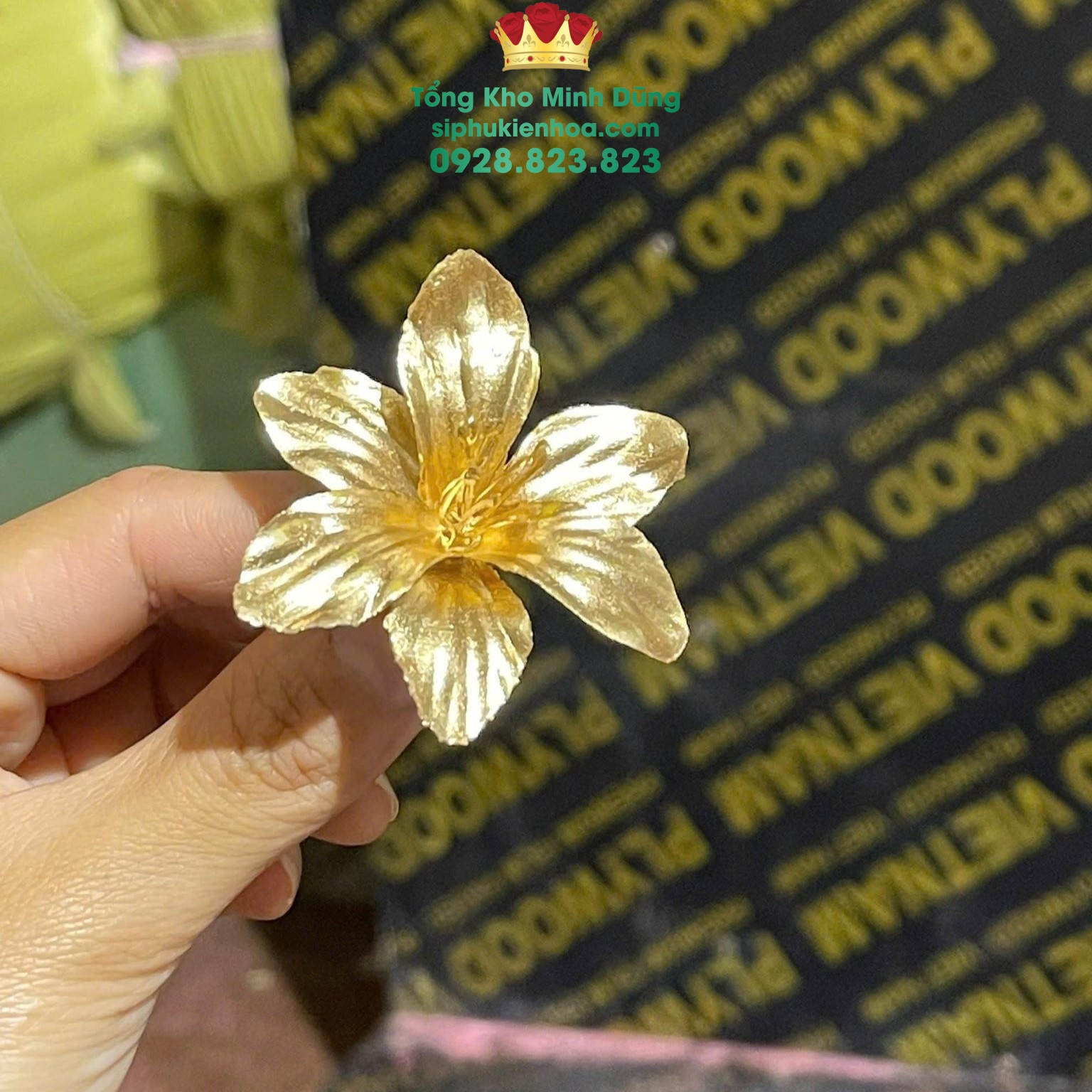 Hoa Mai Nhũ Đồng (Túi 0.5kg) - Sỉ Phụ Kiện Hoa Hoa Mai Nhũ Đồng (Túi 0.5kg) - Ảnh 3