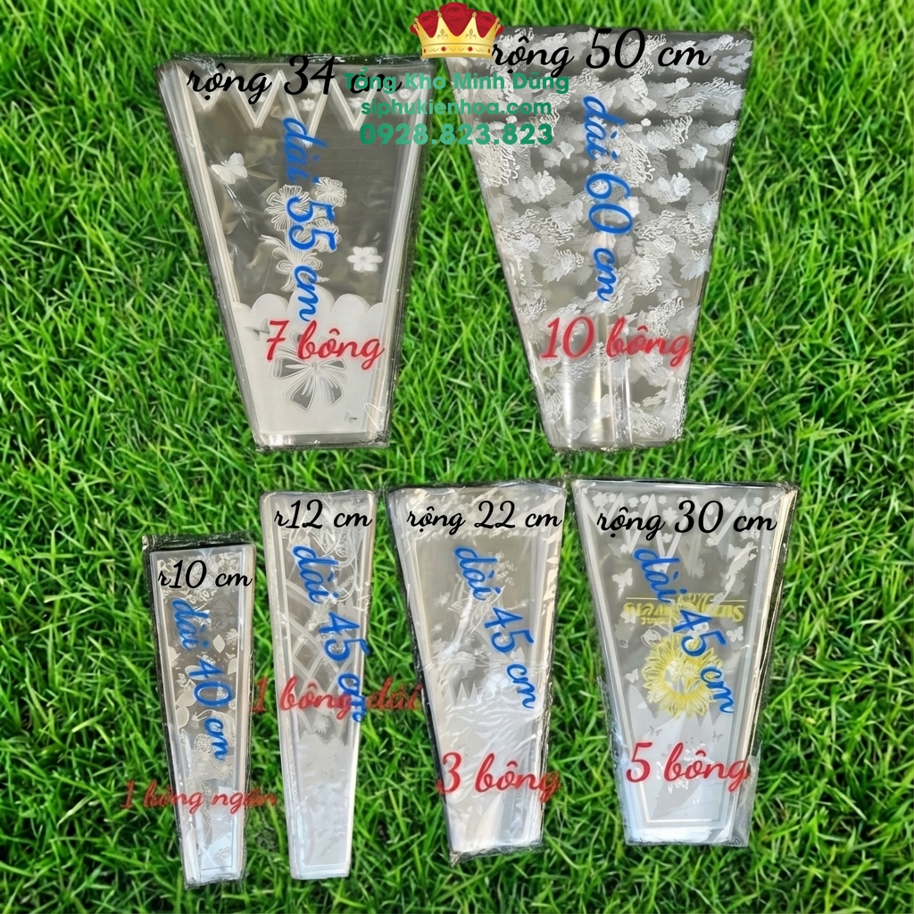 Túi Kiếng Đựng Hoa( Set 100 Cái) - Sỉ Phụ Kiện Hoa Túi Kiếng Đựng Hoa( Set 100 Cái)