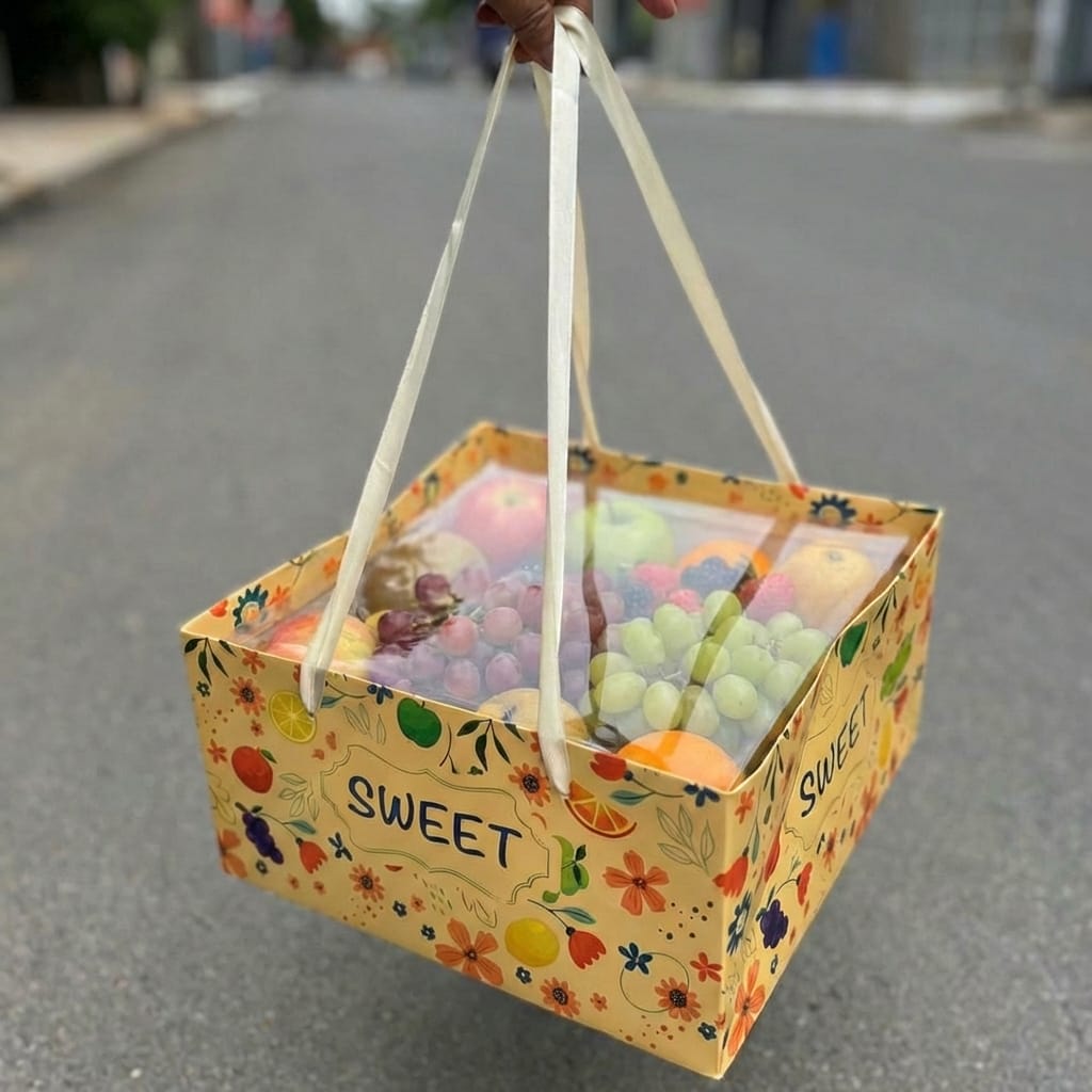 Hộp Đựng Trái Cây Sweet(Set 10 cái) - Sỉ Phụ Kiện Hoa Hộp Đựng Trái Cây Sweet(Set 10 cái) - Ảnh 2