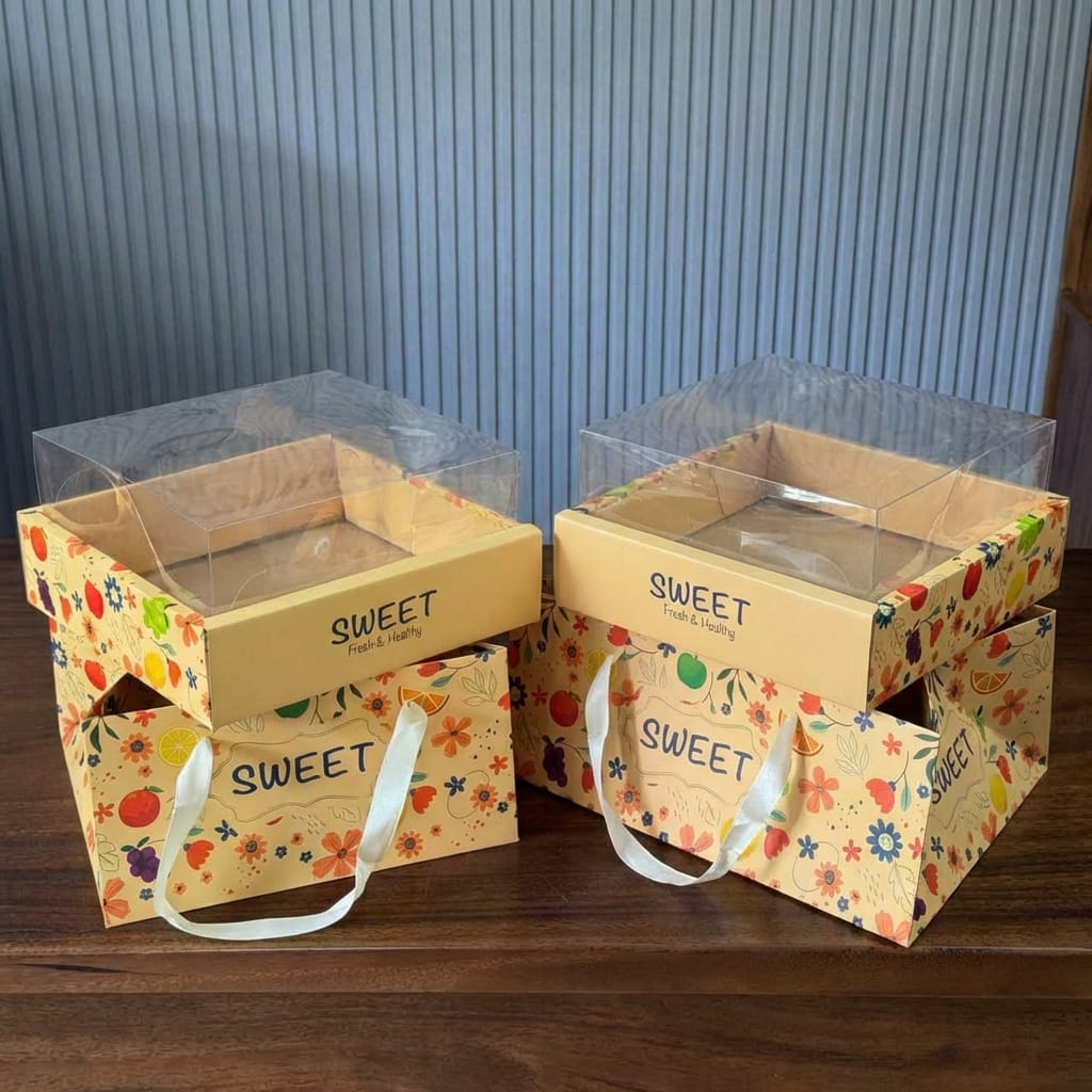 Hộp Đựng Trái Cây Sweet(Set 10 cái) - Sỉ Phụ Kiện Hoa Hộp Đựng Trái Cây Sweet(Set 10 cái)