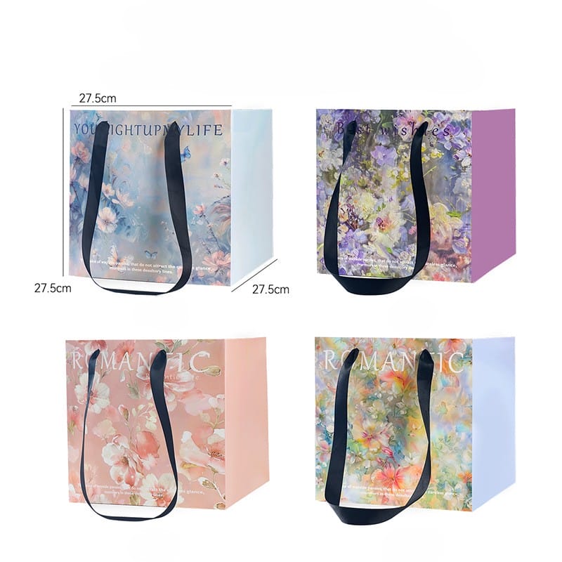 Túi Vuông Giấy Nghệ Thuật(set 10cái) - Sỉ Phụ Kiện Hoa Túi Vuông Giấy Nghệ Thuật(set 10cái)