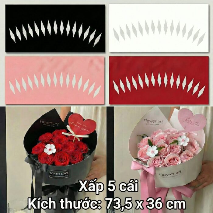 Cốt Giấy Màu Cao Cấp Flower Art(Tập 5 tờ)