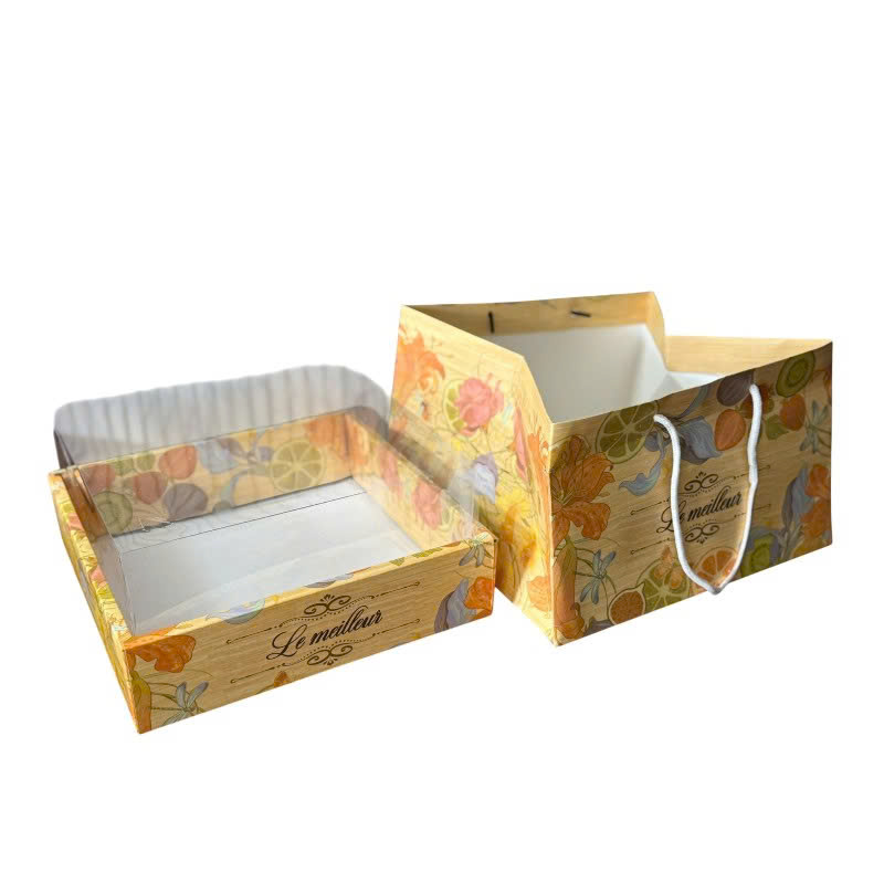 Hộp Đựng Trái Cây Họa Tiết Lemei Mới - Sỉ Phụ Kiện Hoa Hộp Đựng Trái Cây Họa Tiết Lemei Mới - Ảnh 2