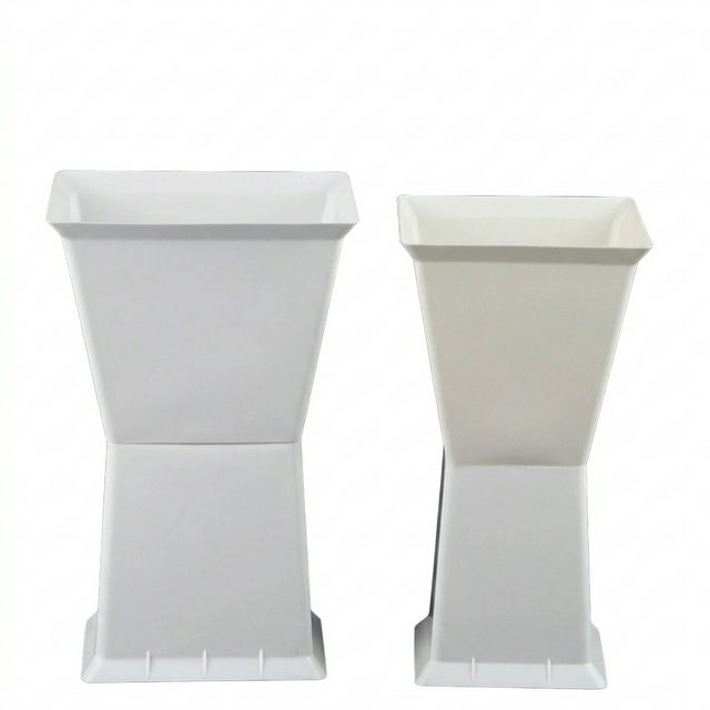 Cốt Khối Trụ Vuông 2 Đầu Màu Trắng - Sỉ Phụ Kiện Hoa Cốt Khối Trụ Vuông 2 Đầu Màu Trắng